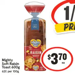 IGA Mighty Soft Raisin Toast offer