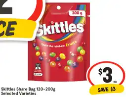 IGA Skittles Share Bag Selected Varieties offer