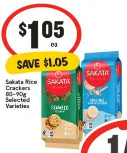 IGA Sakata Rice Crackers Selected Varieties offer