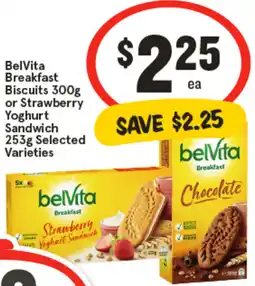 IGA BelVita Breakfast Biscuits or Strawberry Yoghurt Sandwich Selected Varieties offer