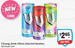 IGA V Energy Drink Selected Varieties offer