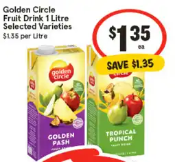 IGA Golden Circle Fruit Drink Selected Varieties offer