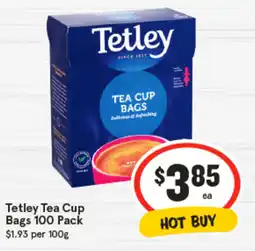 IGA Tetley Tea Cup Bags offer