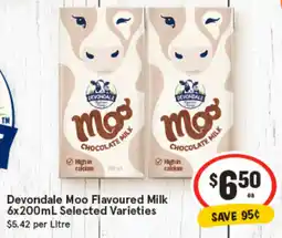 IGA Devondale Moo Flavoured Milk Selected Varieties offer