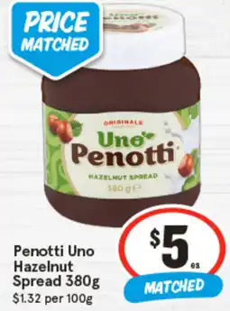 IGA Penotti Uno Hazelnut Spread offer
