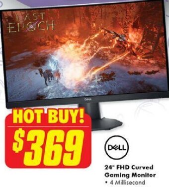 The Good Guys 24" FHD Curved Gaming Monitor offer