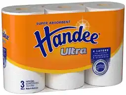 IGA Handee Ultra Paper Towel Roll 3 Pack offer