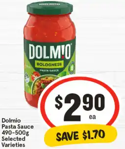 IGA Dolmio Pasta Sauce Selected Varieties offer
