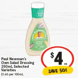 IGA Paul Newman's Own Salad Dressing Selected Varieties offer