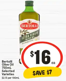IGA Bertolli Olive Oil Selected Varieties offer