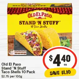 IGA Old El Paso Stand 'N Stuff Taco Shells offer