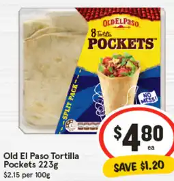 IGA Old El Paso Tortilla Pockets offer