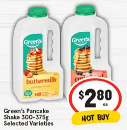 IGA Green's Pancake Shake Selected Varieties offer