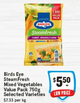 IGA Birds Eye SteamFresh Mixed Vegetables Value Pack offer