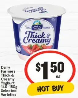IGA Dairy Farmers Thick & Creamy Yoghurt Selected Varieties offer