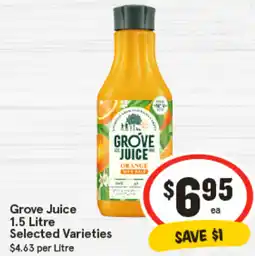 IGA Grove Juice Selected Varieties offer