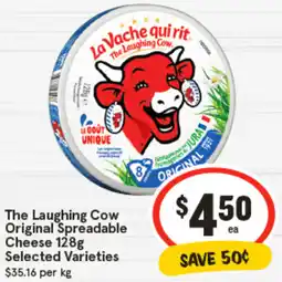 IGA The Laughing Cow Original Spreadable Cheese Selected Varieties offer