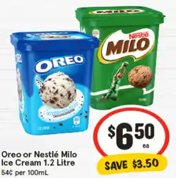 IGA Oreo or Nestlé Milo Ice Cream offer