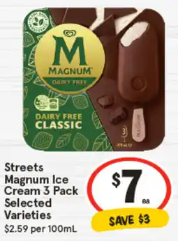 IGA Streets Magnum Ice Cream Selected Varieties offer