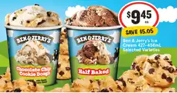 IGA Ben & Jerry's Ice Cream Selected Varieties offer