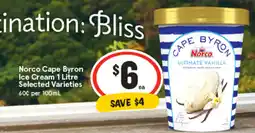 IGA Norco Cape Byron Ice Cream Selected Varieties offer