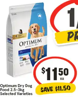 IGA Optimum Dry Dog Food Selected Varieties offer