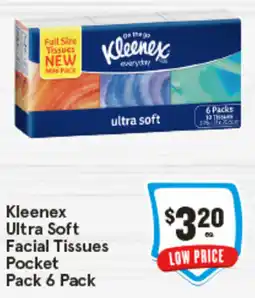 IGA Kleenex Ultra Soft Facial Tissues Pocket Pack offer