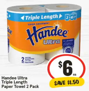 IGA Handee Ultra Triple Length Paper Towel offer