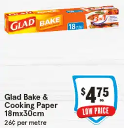 IGA Glad Bake & Cooking Paper offer