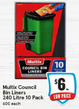 IGA Multix Council Bin Liners offer