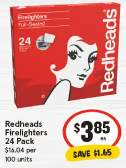IGA Redheads Firelighters offer