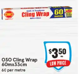IGA OSO Cling Wrap offer