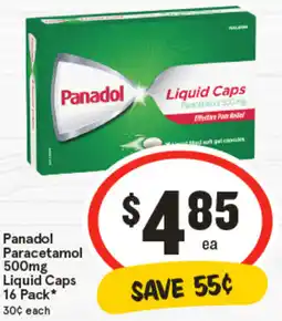 IGA Panadol Panadol Paracetamol Liquid Caps offer