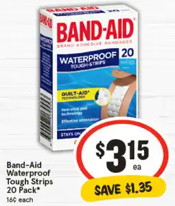IGA Band-Aid Waterproof Tough Strips offer