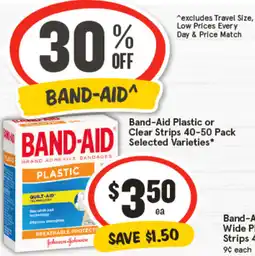IGA Band-Aid Extra Wide Plastic Strips offer