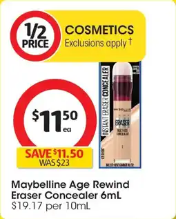 Coles Maybelline age rewind eraser concealer offer