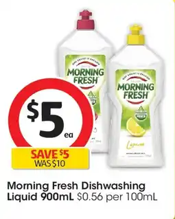 Coles Morning fresh dishwashing liquid offer