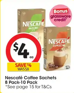 Coles Nescafé coffee sachets offer