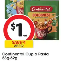 Coles Continental Cup a Pasta Bolognese offer