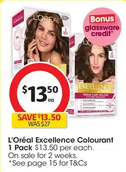 Coles L'oréal excellence colourant offer