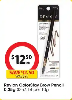 Coles Revlon colorstay brow pencil offer