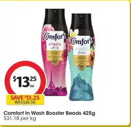 Coles Comfort in wash booster beads offer