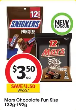 Coles Mars chocolate fun size offer