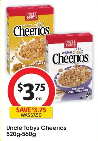 Coles Uncle tobys cheerios offer