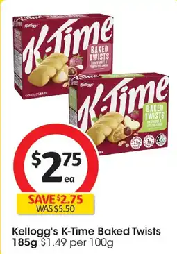 Coles Kellogg's k-time baked twists offer