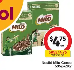 Coles Nestle Milo Breakfast Cereal offer