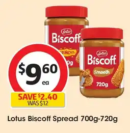 Coles Lotus biscoff crunchy spread offer