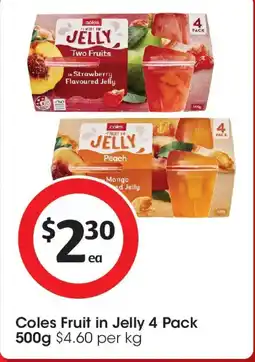 Coles Coles fruit in jelly offer