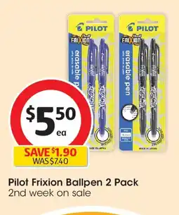 Coles Pilot frixion ballpen offer