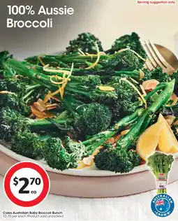 Coles Coles australian baby broccoli bunch offer